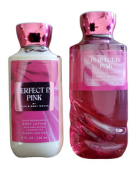 Bath & Body Works Perfect in Pink body wash showing vibrant cherry scent for daily cleansing