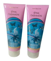 Bath & Body Works Pink Cashmere cream applying closeup for smooth, easy use.