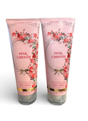 Bath & Body Works Pink Chiffon Ultra Shea Cream pack for all-day hydration