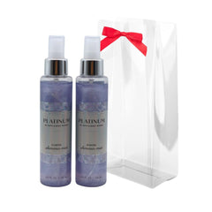 Bath & Body Works Platinum Diamond Shimmer Mist bottle with radiant glow for glowing skin