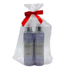 Bath & Body Works Platinum Diamond Shimmer Mist close-up showing festive sparkle