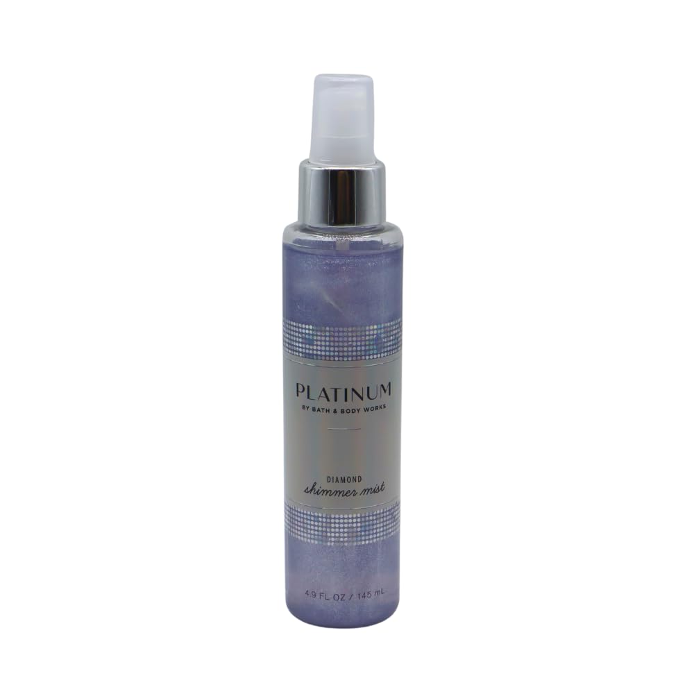Shimmer particles in Platinum Diamond Mist catch light for luminous skin