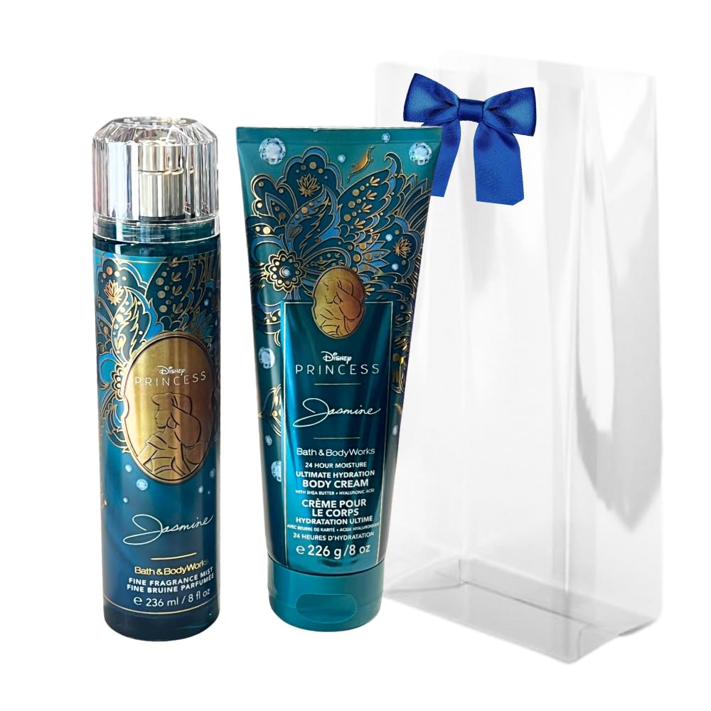 Bath & Body Works Princess Jasmine Fine Fragrance Mist bottle with blooming florals for lasting scent