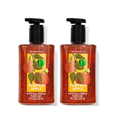 Bath & Body Works Pumpkin Apple hand gel pack delivering soft skin and a cozy autumn fragrance.