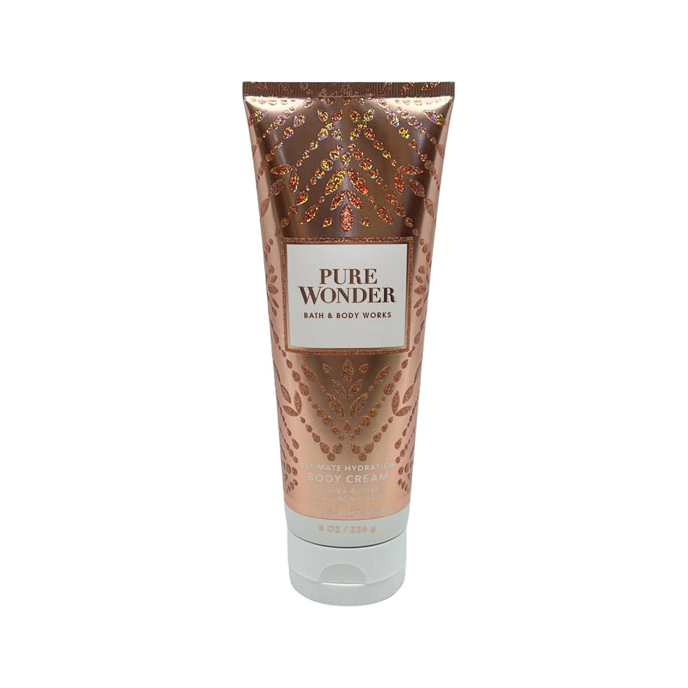 Bath and Body Works Pure Wonder body lotion tube delivering quick-absorb moisture.