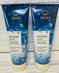Bath & Body Works Reviving Rain cream texture close-up, hinting at silky application and nourishing feel.
