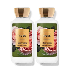 Bath & Body Works Rose Super Smooth Lotion 2-pack front view for daily hydration