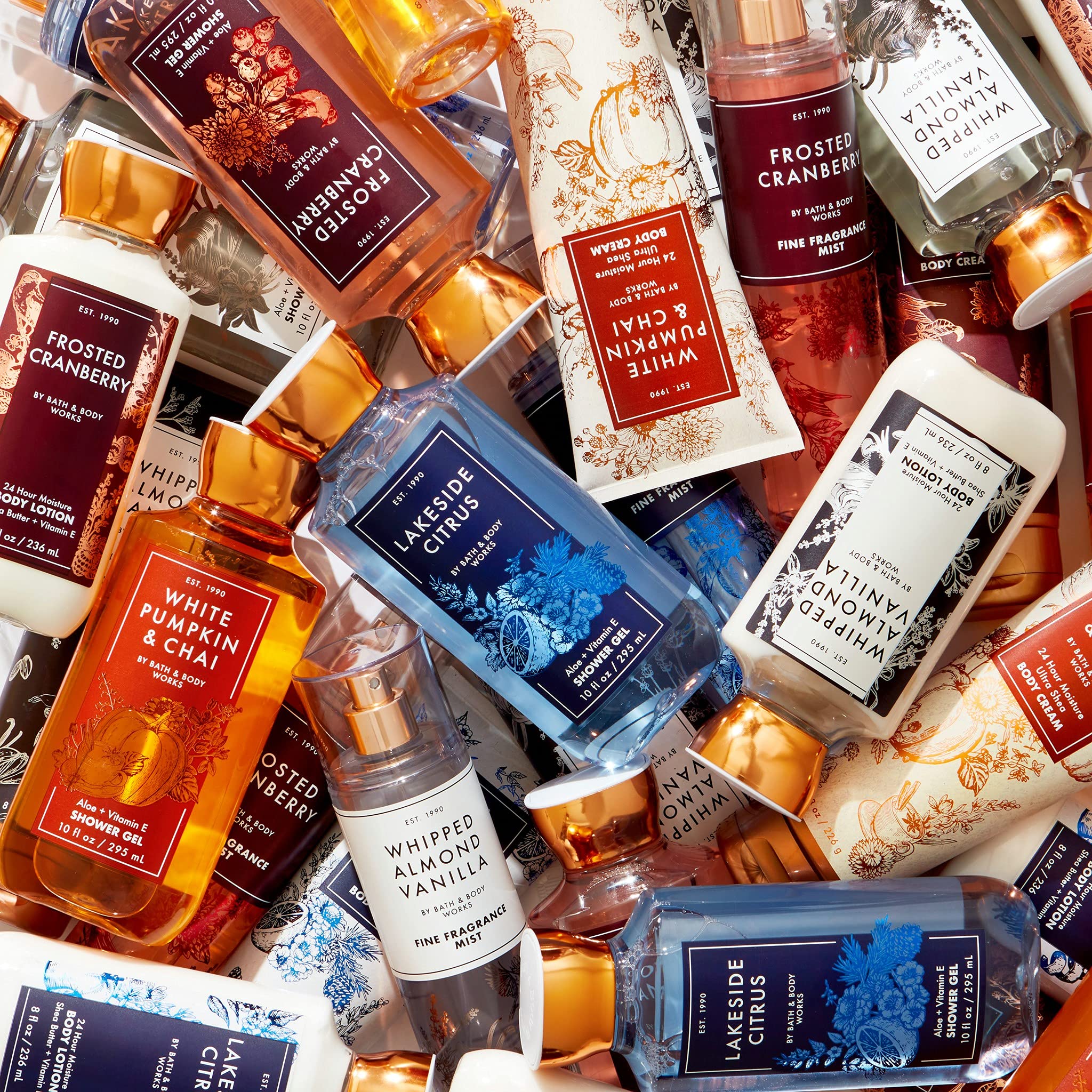 Bath & Body Works Shea & Vitamin E bottle art highlights seasonal refresh.