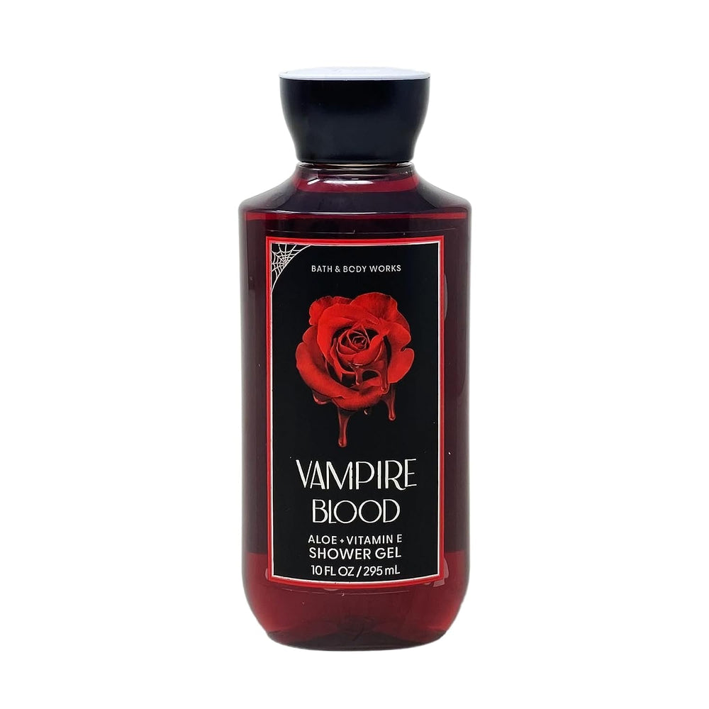 Bath & Body Works Vampire Blood shower gel bottle showcasing luxurious lather for daily cleansing
