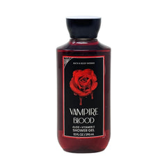 Bath & Body Works Vampire Blood shower gel bottle showcasing luxurious lather for daily cleansing