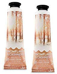 Bath and Body Works Snowflakes and Cashmere hand cream 1oz duo for everyday hydration