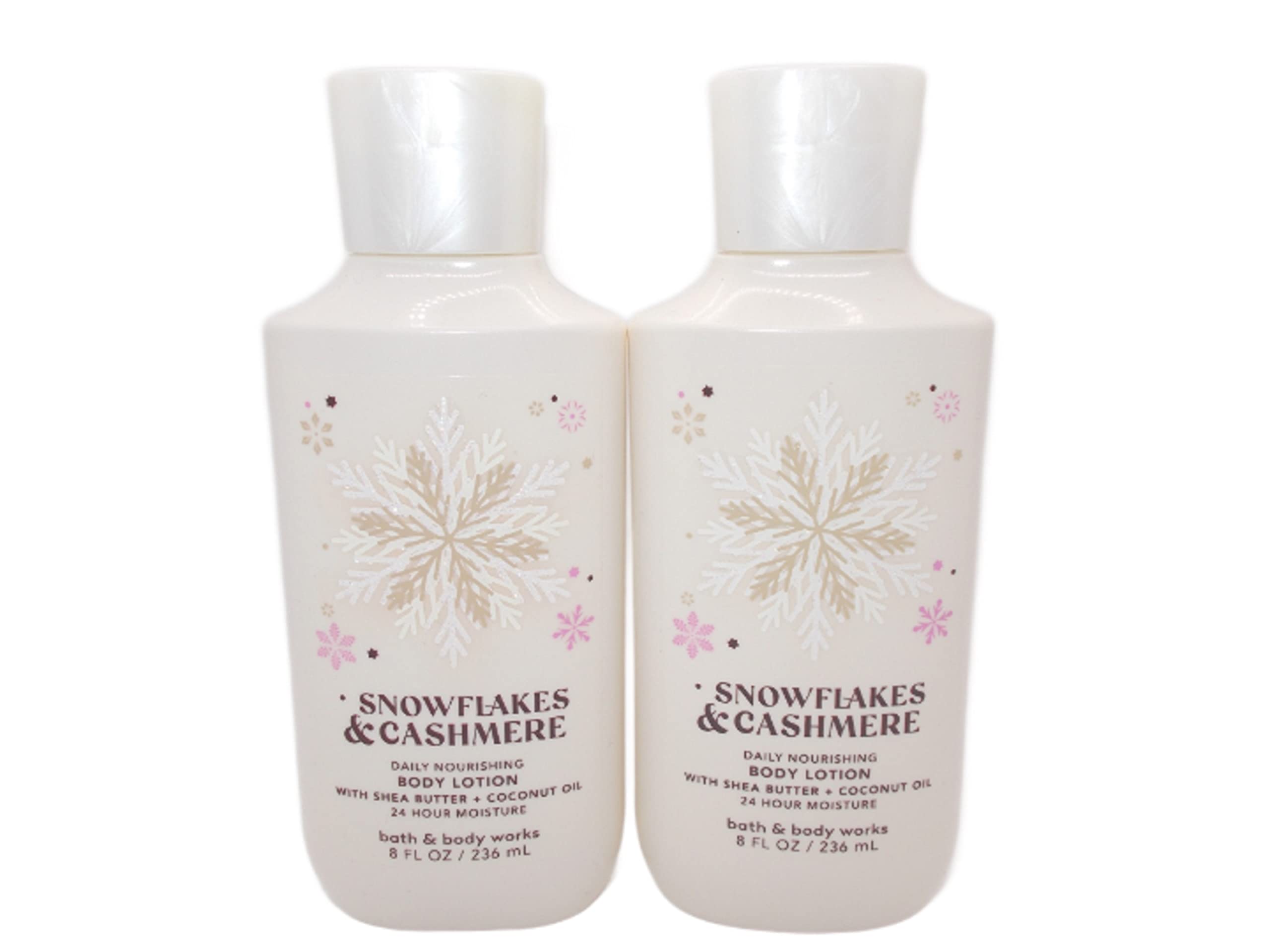 Bath & Body Works Snowflakes & Cashmere gift-set packaging ideal for pampering gifts.