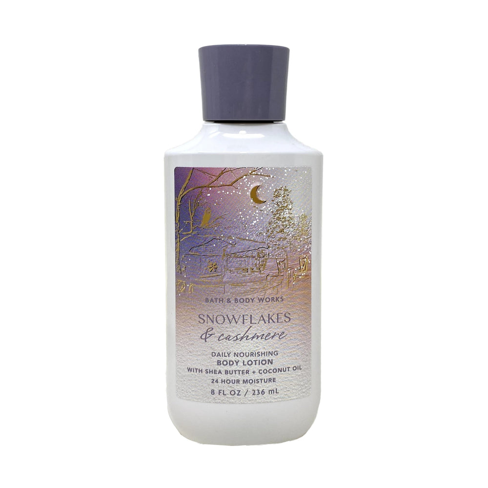 Packaging for Bath & Body Works Snowflakes & Cashmere set, travel-friendly and gift-ready