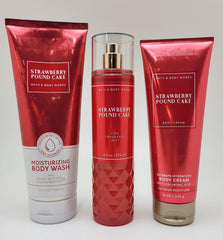 Bath & Body Works Strawberry Pound Cake moisturizing body wash bottle for a refreshing cleanse