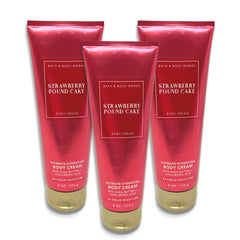 Bath & Body Works Strawberry Pound Cake cream jar with rich texture for daily moisture