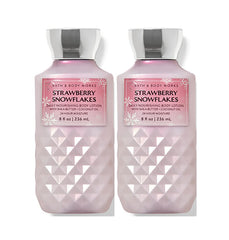 Bath & Body Works Strawberry & Snowflakes lotion set for daily moisture and soft, scented skin