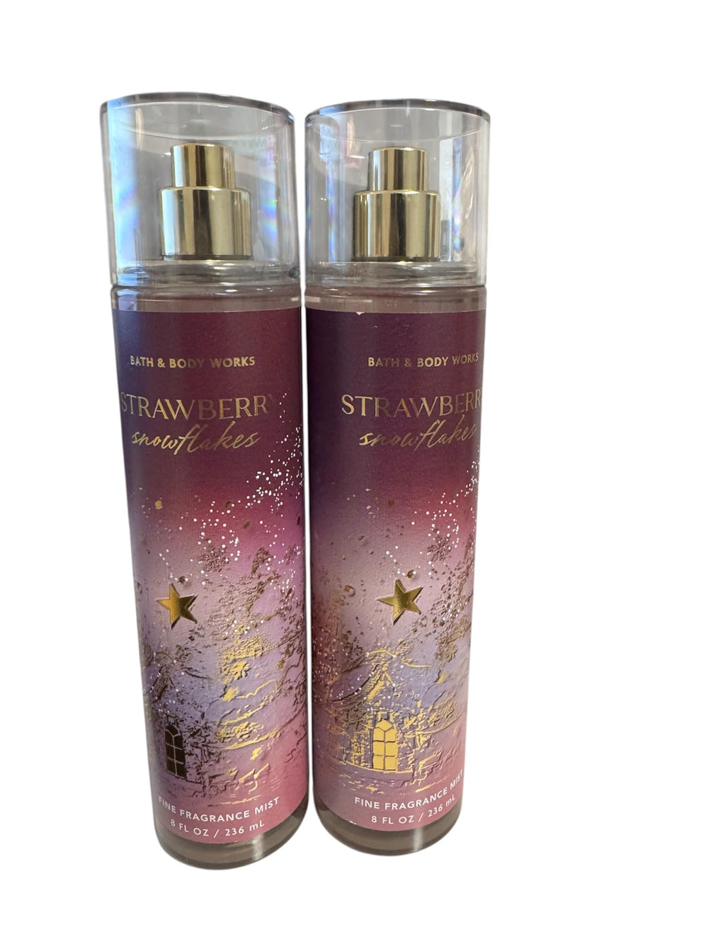 Bath & Body Works Strawberry Snowflakes Mist bottle, fresh fruity aroma for daily wear.