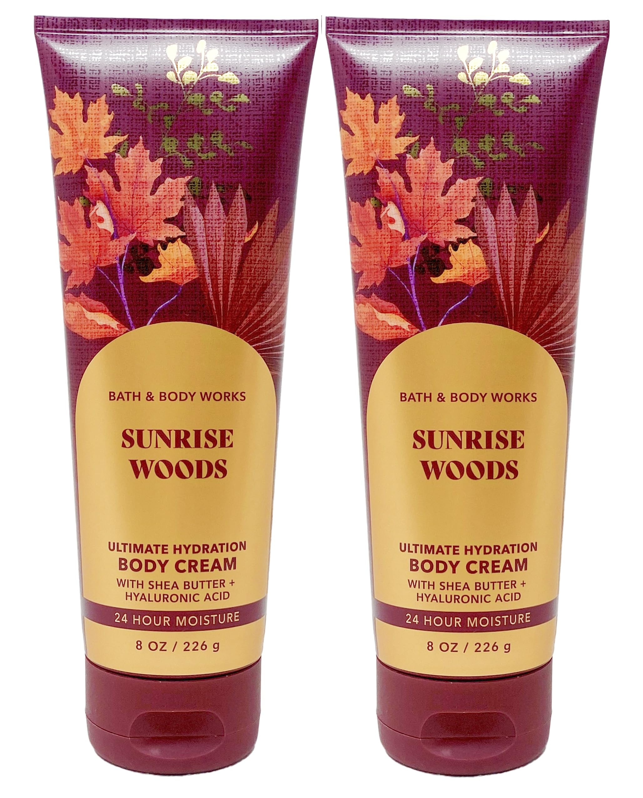 Bath & Body Works Sunrise Woods Crème pour le corps Ultra Shea, hydratation longue durée.