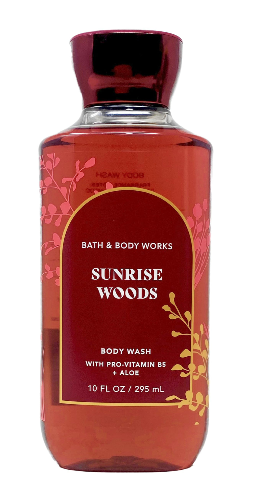  Sunrise Woods shower gel 2-pack by Bath and Body Works showcasing two bottles and seasonal design