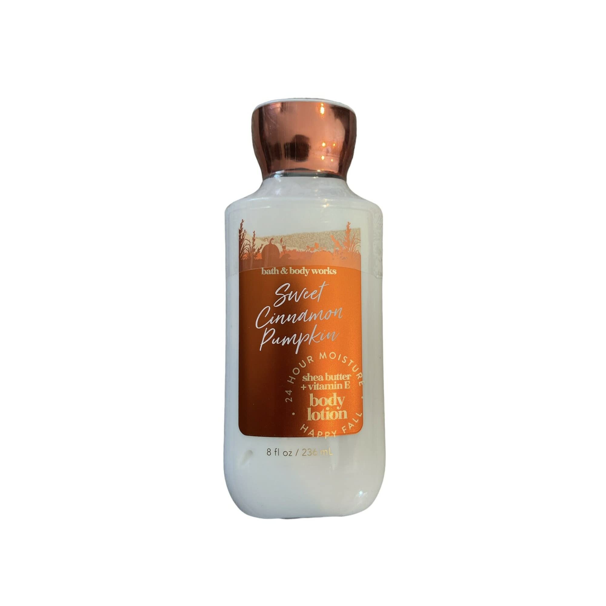 Two Bath & Body Works Sweet Cinnamon Pumpkin lotion bottles for gifting and daily use.