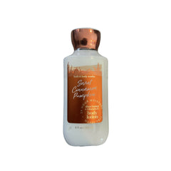 Two Bath & Body Works Sweet Cinnamon Pumpkin lotion bottles for gifting and daily use.