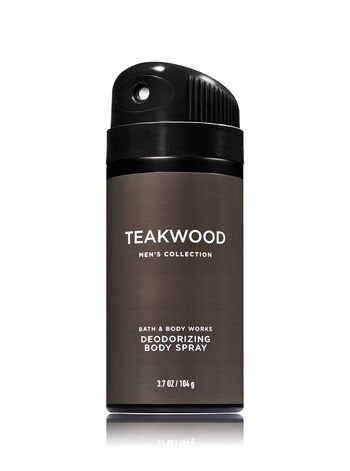 Bath and Body Works Teakwood 2-in-1 hair and body wash for streamlined routines.