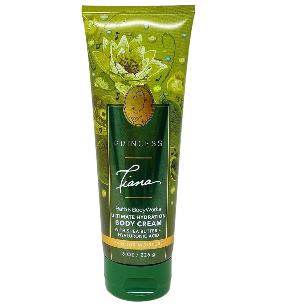 Bath and Body Works Tiana gift set packaging highlights hydration for soft skin