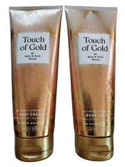 Bath and Body Works Touch of Gold bottle tubes deliver lasting hydration.