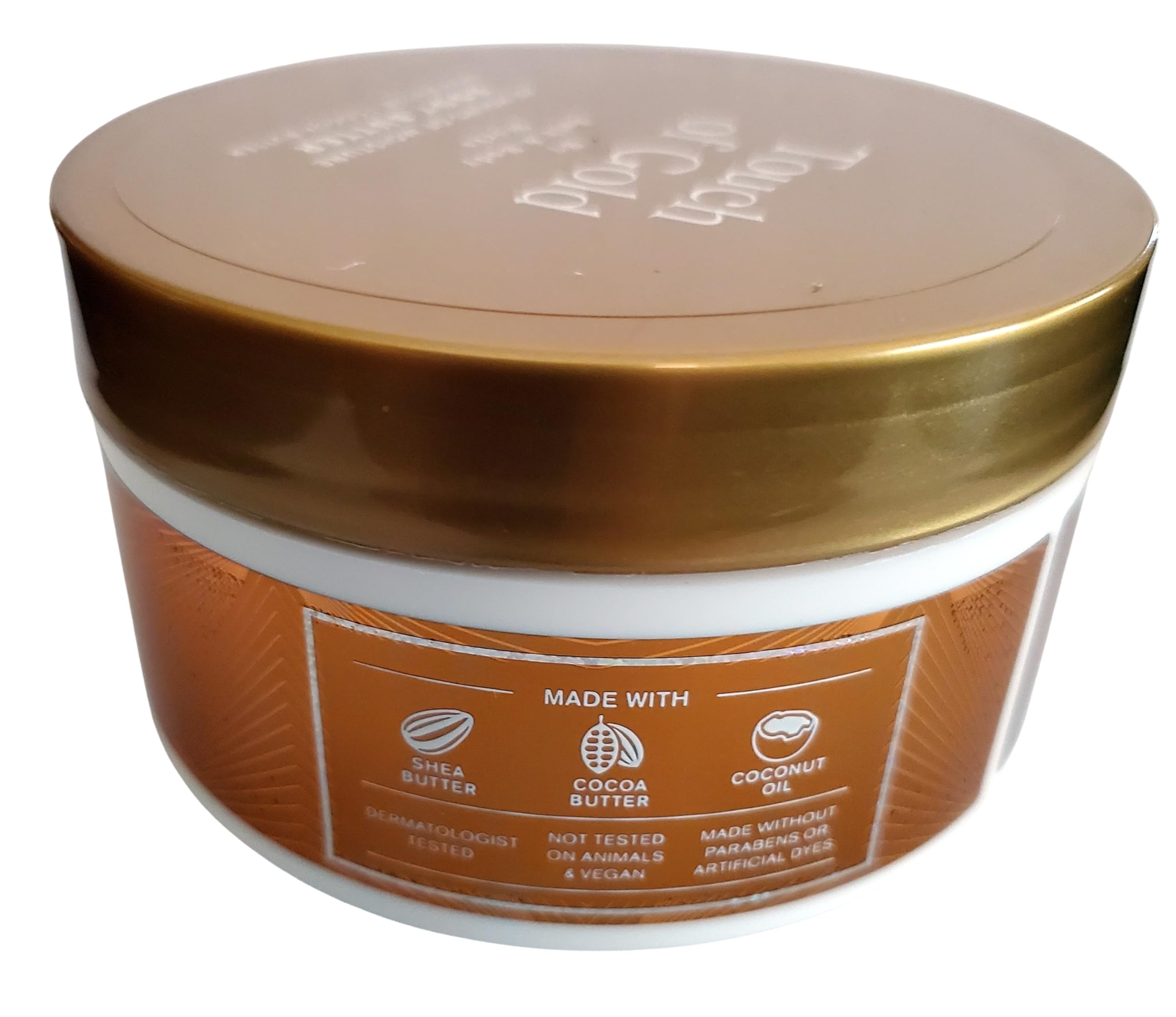 Close-up of the whipped texture for smooth application of Bath & Body Works Touch of Gold.