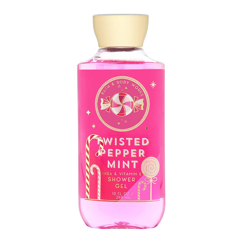 Bath & Body Works Twisted Peppermint Shower Gel bottle for a refreshing cleanse