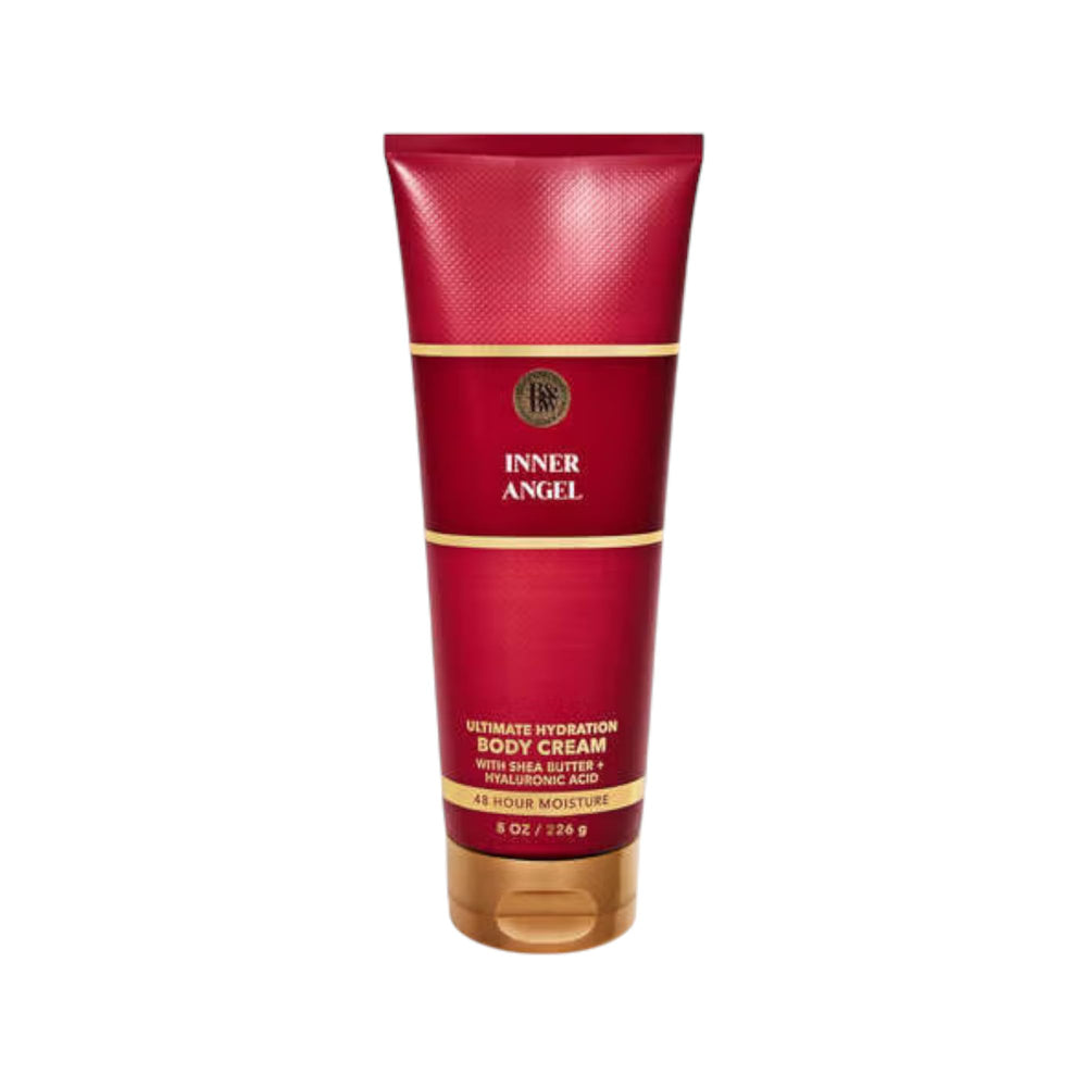 Bath & Body Works Ultimate Hydration Cream Inner Angel packaging provides lasting moisture for daily use