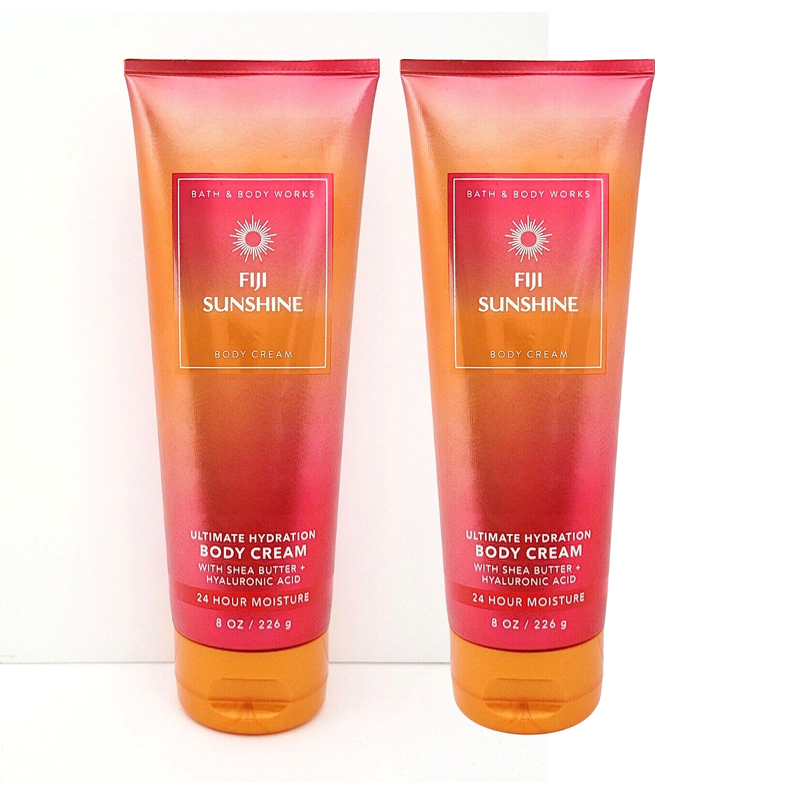 Bath & Body Works Ultimate Hydration Fiji Sunshine bottle for lasting moisture with hyaluronic acid.