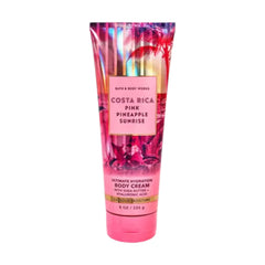 Bath & Body Works Ultimate Hydration Body Cream bottle in Pink Pineapple Sunrise for all-day skin nourishment