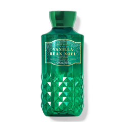 Bath & Body Works Vanilla Bean Noel Shower Gel bottle with warm vanilla scent for daily cleansing.