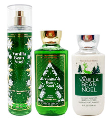 Bath & Body Works Vanilla Bean Noel shower gel bottle for creamy daily cleansing.