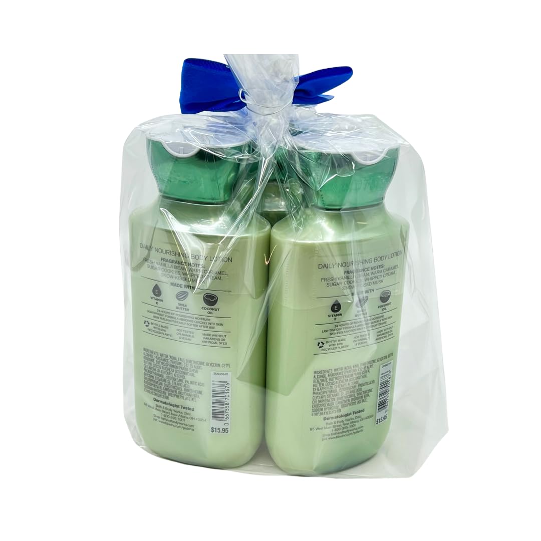 Daily nourishment from Vanilla Bean Noel lotion for comfortable, hydrated skin.