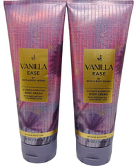 Bath and Body Works Vanilla Ease Hydration Cream bottle for smooth skin and daily hydration.