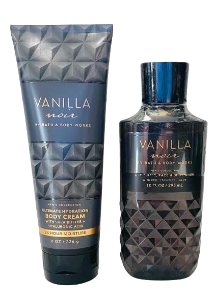 Bath & Body Works Vanilla Noir Body Cream for deep hydration with vitamin E and shea butter