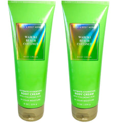 Bath & Body Works Waikiki Beach Coconut 8oz bottle with rich hydration formula