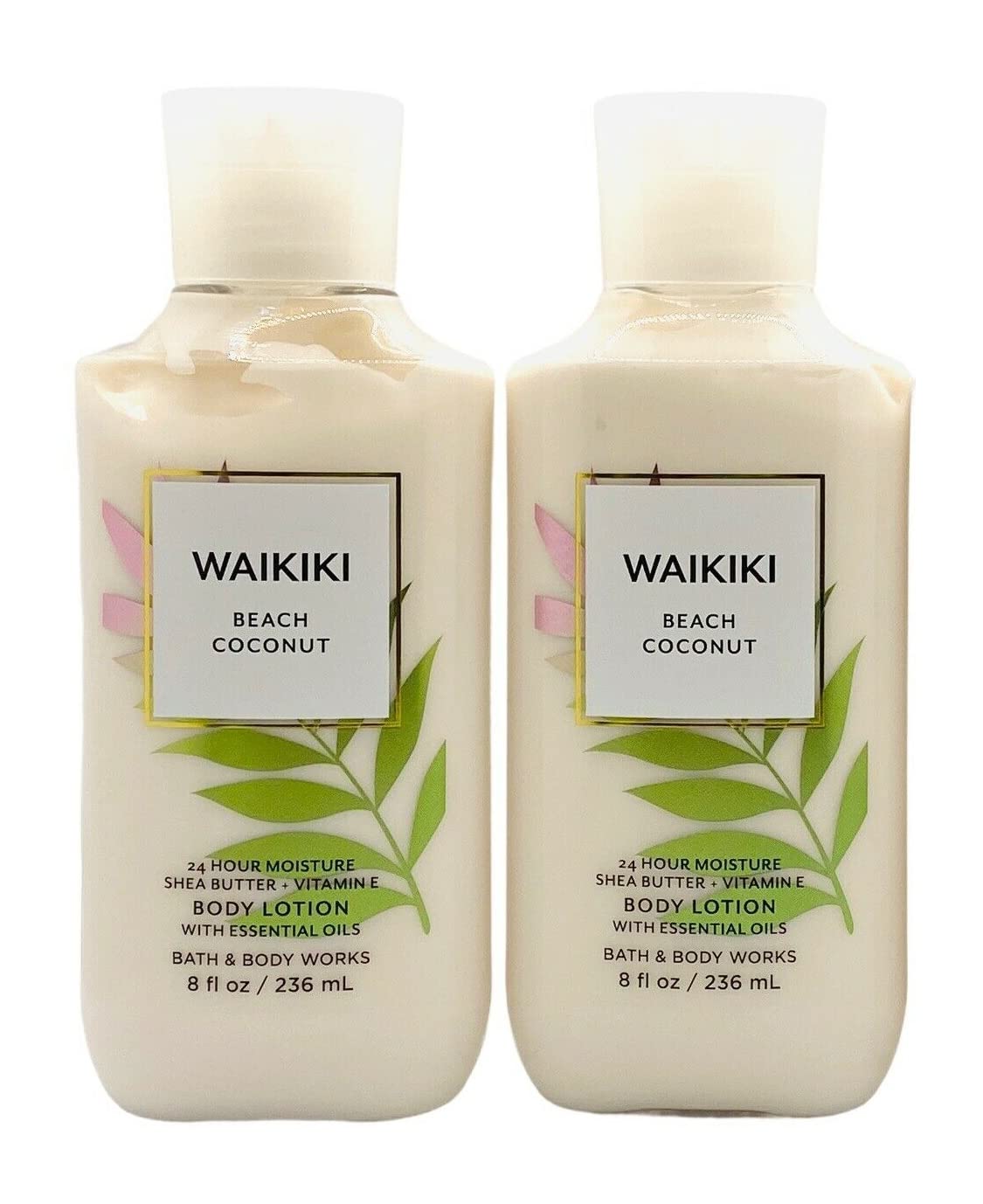 Bath and Body Works Waikiki Beach Coconut lotion 2-pack for smooth, vacation-inspired skin