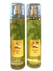 Bath & Body Works Waikiki Coconut 2-pack, back view, creates beachy vibes for everyday wear.