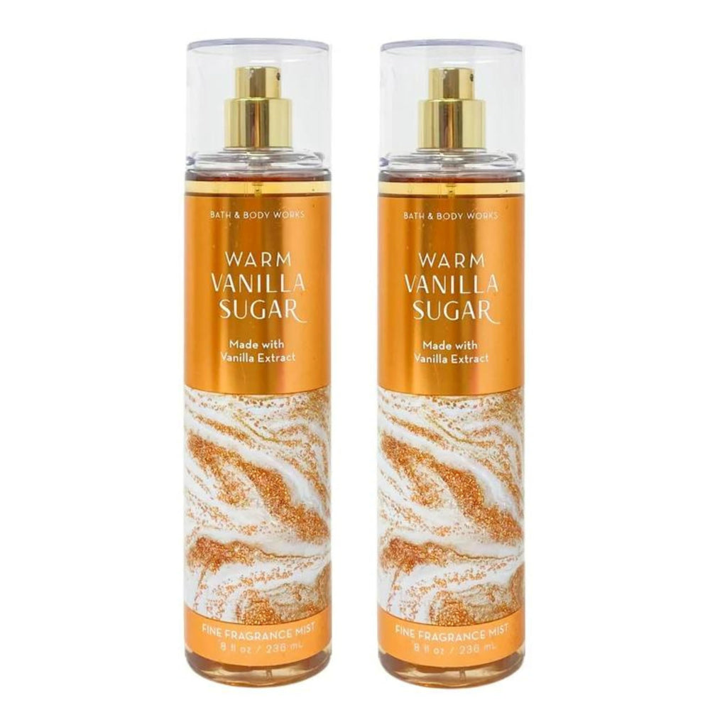 Bath & Body Works Warm Vanilla Sugar fine fragrance mist bottle, 8 oz, everyday scent option