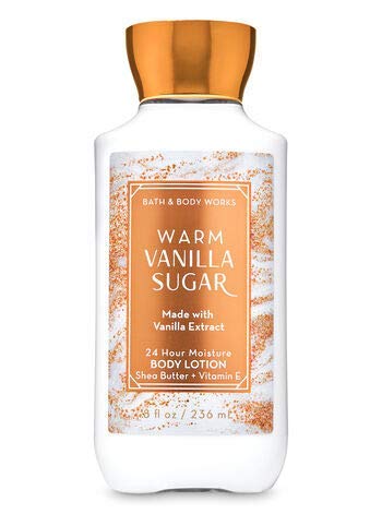 Bath & Body Works Warm Vanilla Sugar full set on display for gifting and routine layering