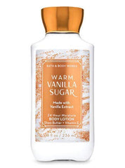 Bath & Body Works Warm Vanilla Sugar full set on display for gifting and routine layering