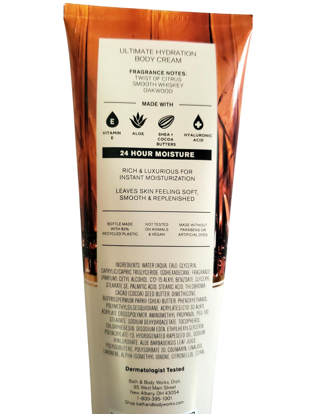 Bath & Body Works Whiskey Toast hydration cream with hyaluronic acid nourishes skin
