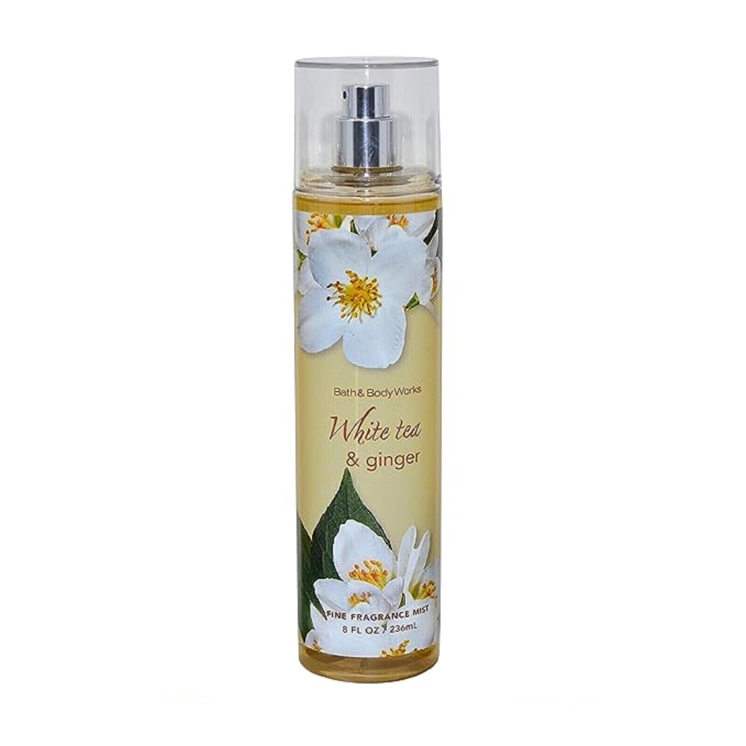 Bath & Body Works White Tea & Ginger body splash spray ready for daily wear.