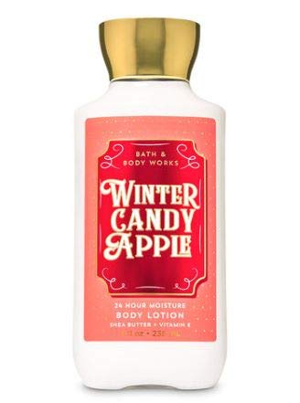 Bath & Body Works Winter Candy Apple trio set showcases all three products together.