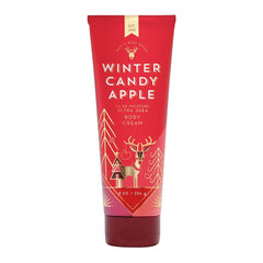 Bath & Body Works Winter Candy Apple Ultra Shea Cream bottle for deep hydration