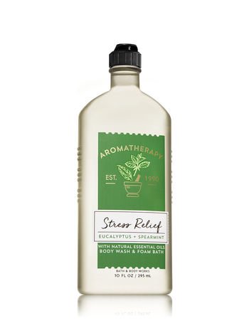 Bath & Body Works Aromatherapy Stress Relief body wash for refreshing cleanse and soothing scent