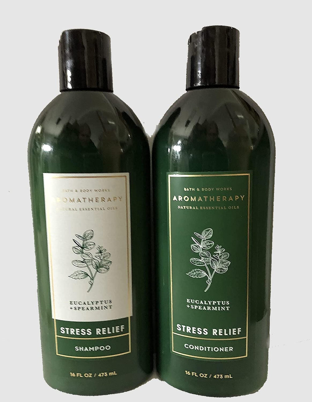 Bath and Body Works Aromatherapy Stress Relief shampoo and conditioner set for refreshed, manageable hair